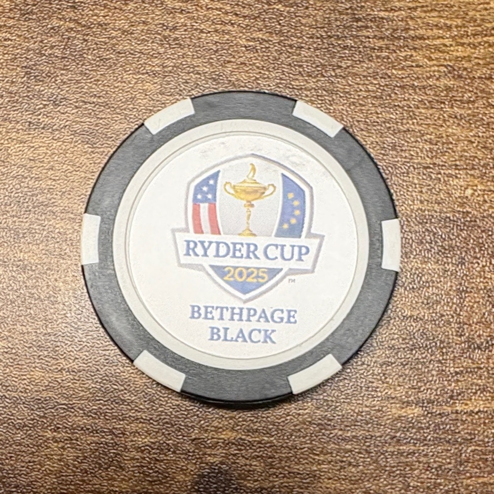 Bethpage Black Ryder Cup 2025 NY State Parks Poker Chip / Ball Marker